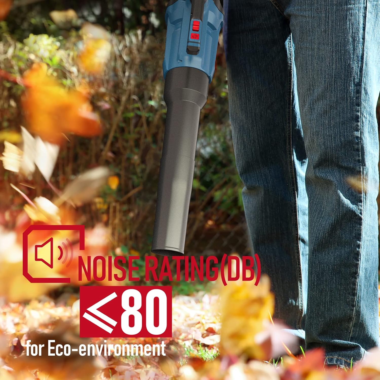 Cordless Leaf Blower, 430 CFM Electric Jet Blower with Brushless Motor, 20V 4.0Ah Battery & 1.8A Fast Charger C39773