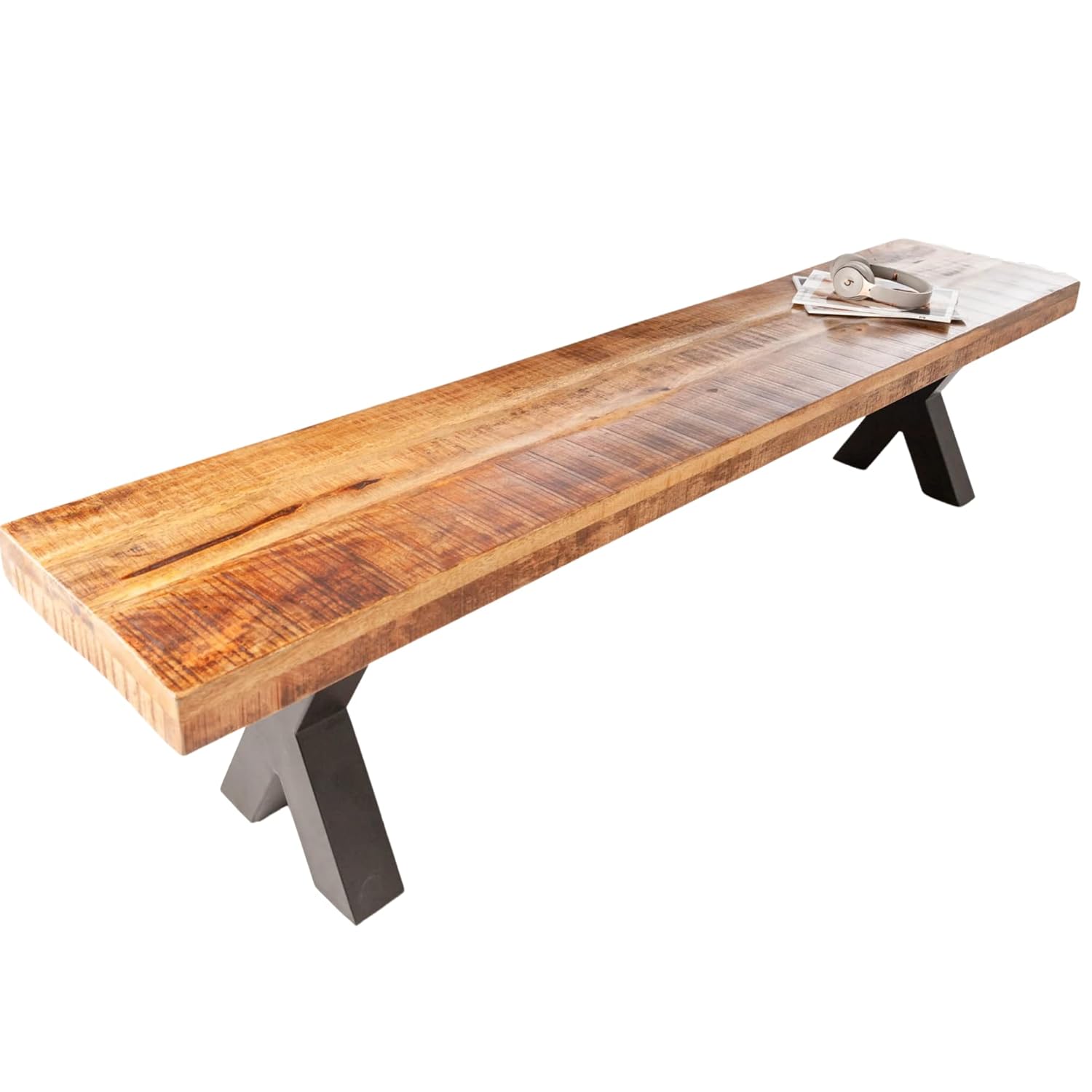 15" x 60" Solid Mango Wood Bench N318846
