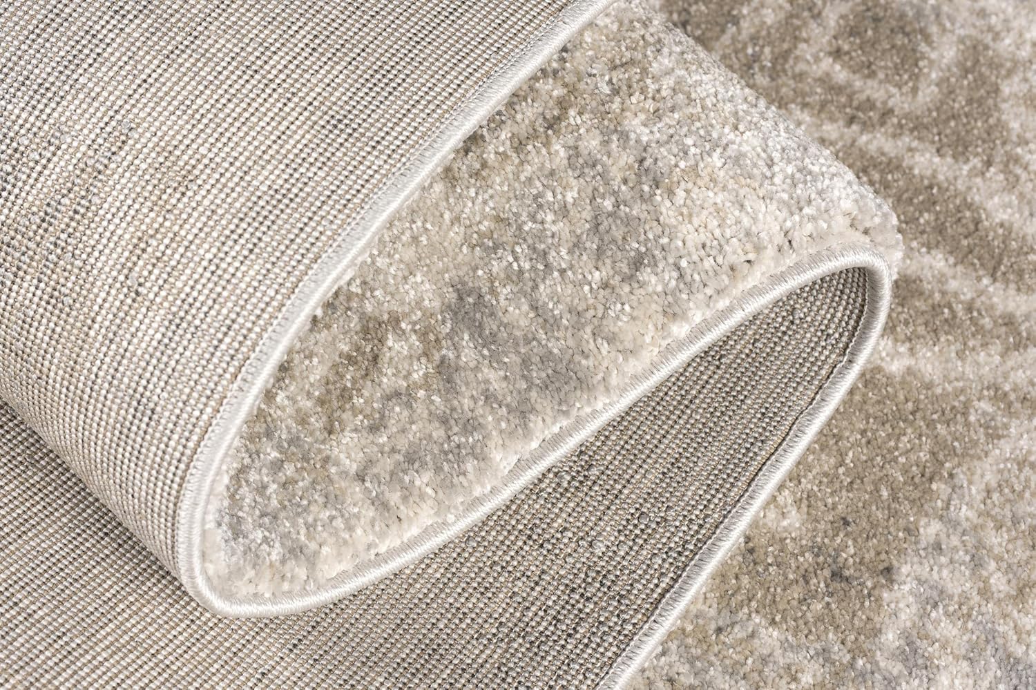Grey Brown Plush Area Rug 4' x 6' G4420