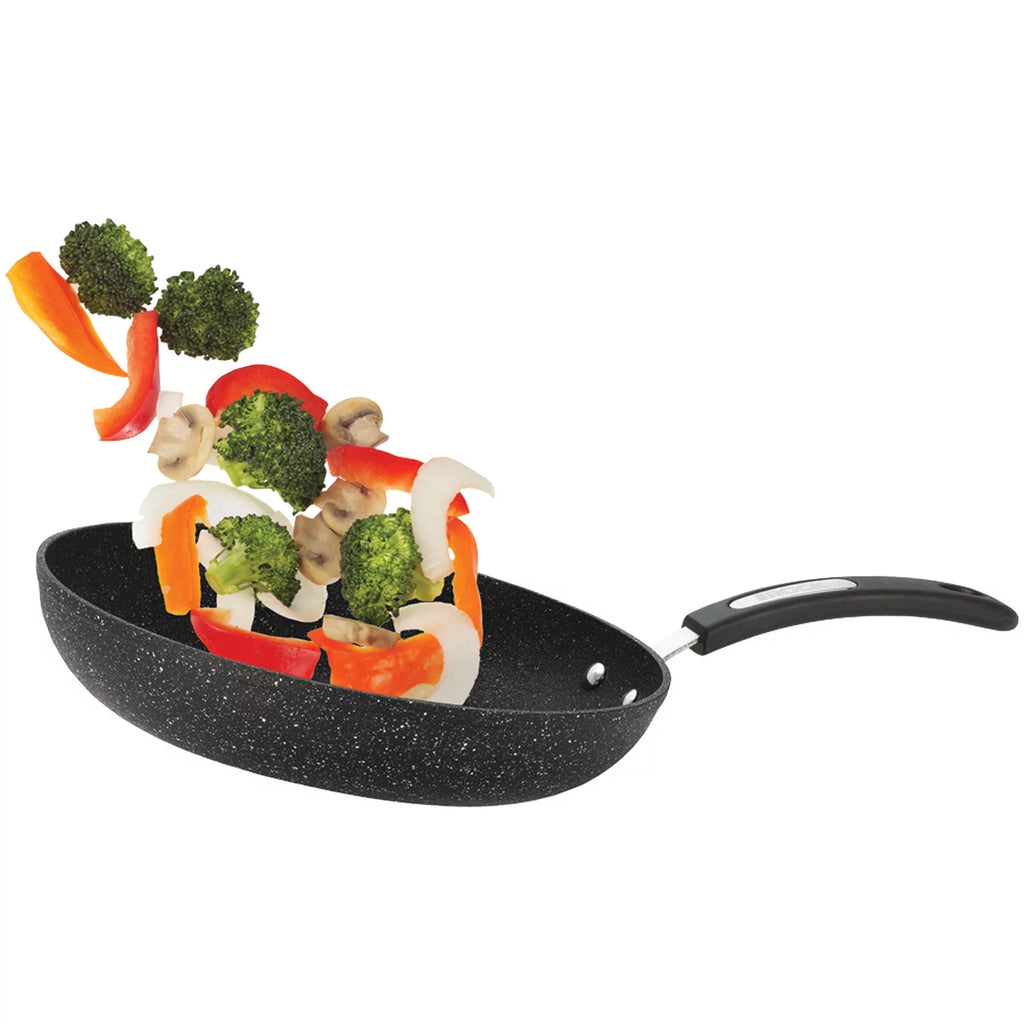 9-Piece Black Cookware Set with Bakelite Handles V795
