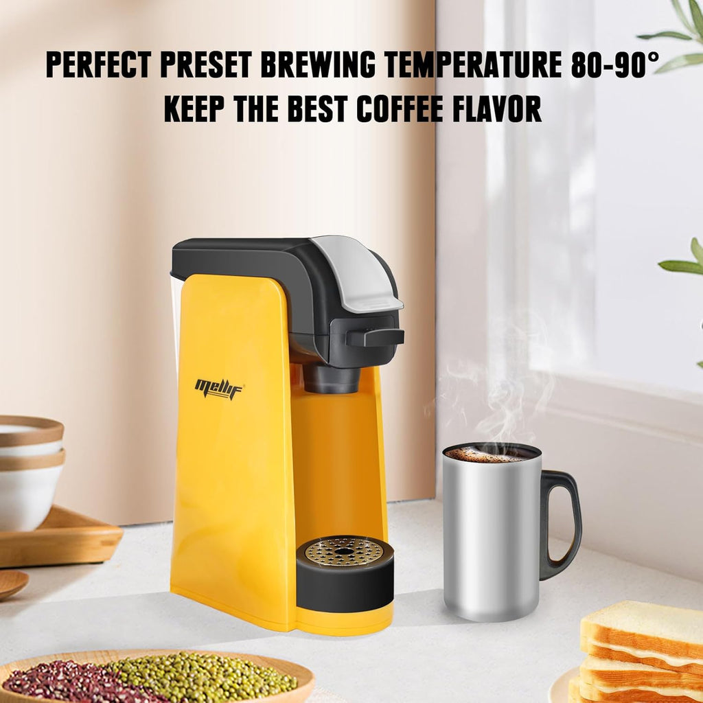 Cordless Coffee Maker for Dewalt 20V Max Battery, Portable Single-Serve Brewer for K-Cup Pods and Ground Coffee S2681
