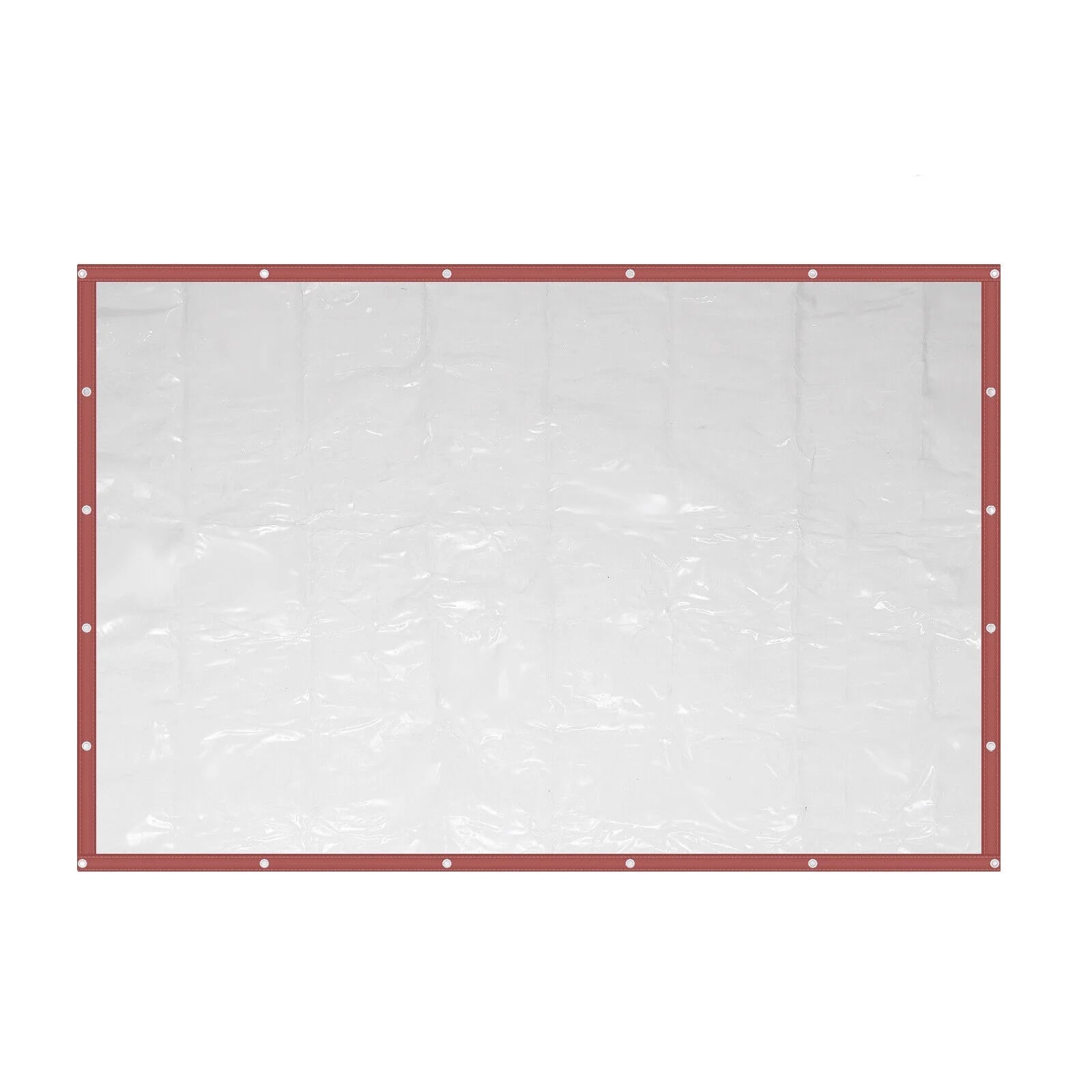 Brown PVC Clear Awning Canopy Patio Roll Up Enclosure U439