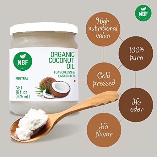 Organic Coconut Oil 16 Fl Oz cold pressed D514