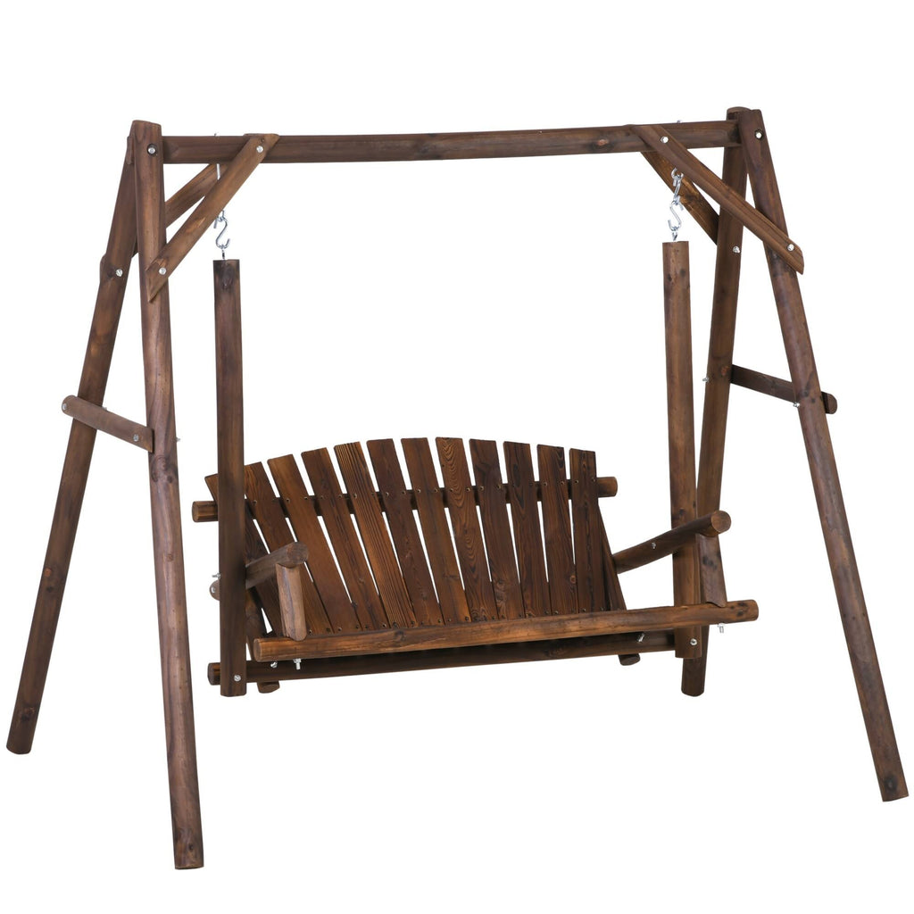 6.5 ft Outdoor Solid Wood Garden Swing B1827