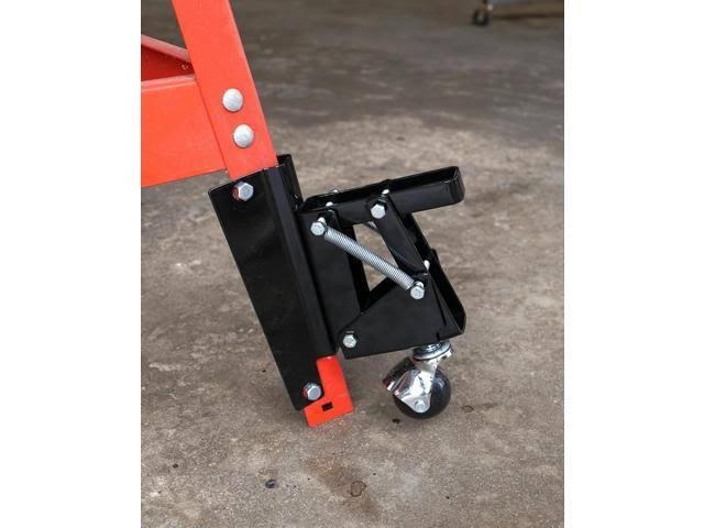 Heavy-Duty Retractable Swivel Caster Wheels with Bracket 4-Pack L979