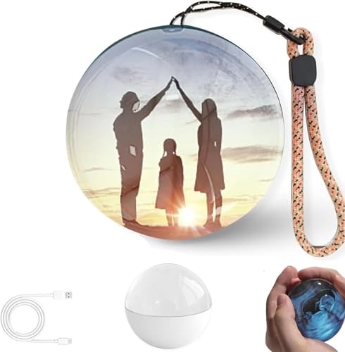 Memory Orb Ball, 21in LED Crystal Ball Video Player (1PCS Black) R73956