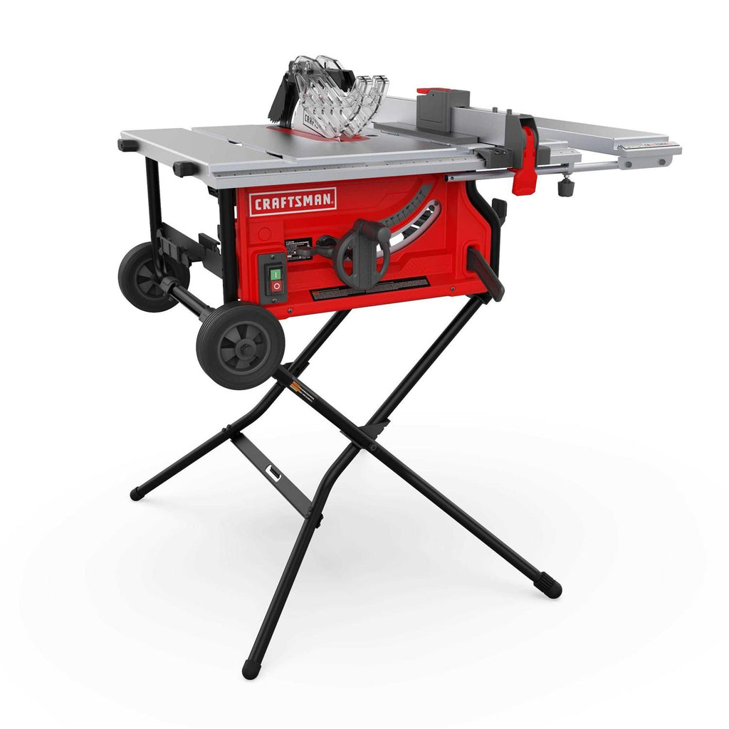 10-in 15-Amp Portable Benchtop Table Saw with Folding Stand F79147