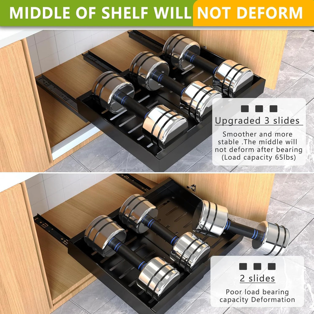 4 Pack Pull Out Cabinet Organizer 21Deep Expandable Slide Out Drawer Organizers M9559
