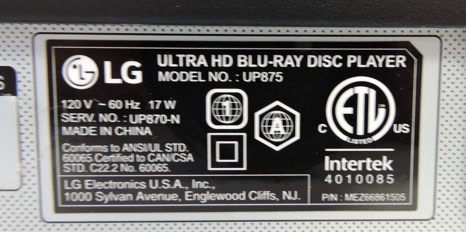 3D Blu-ray Player H120622