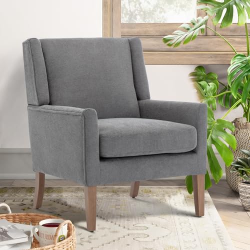 Beige Upholstered Fabric Accent Armchair Z26877