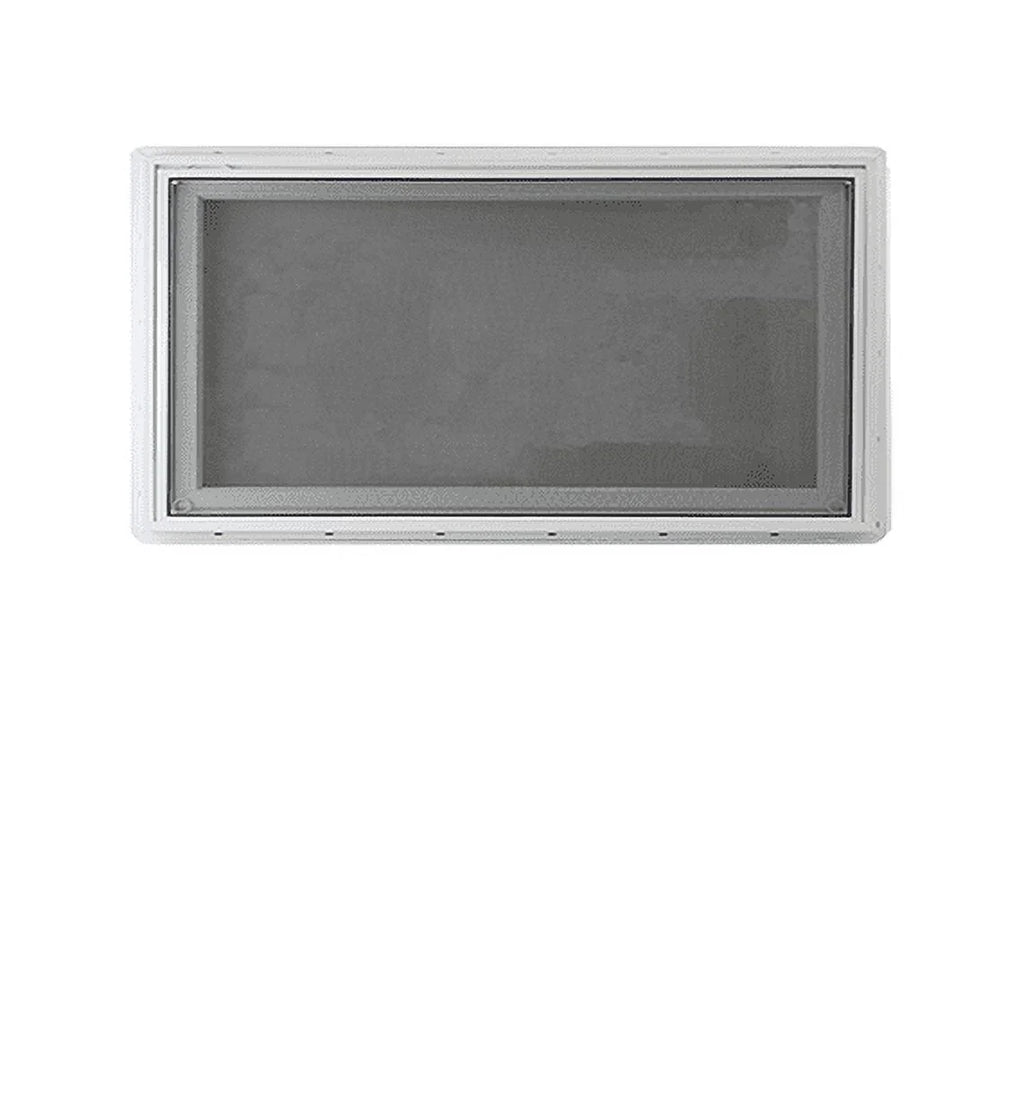 36" x 12" White Vinyl Casement Window with Tempered Low-E Glass C28390