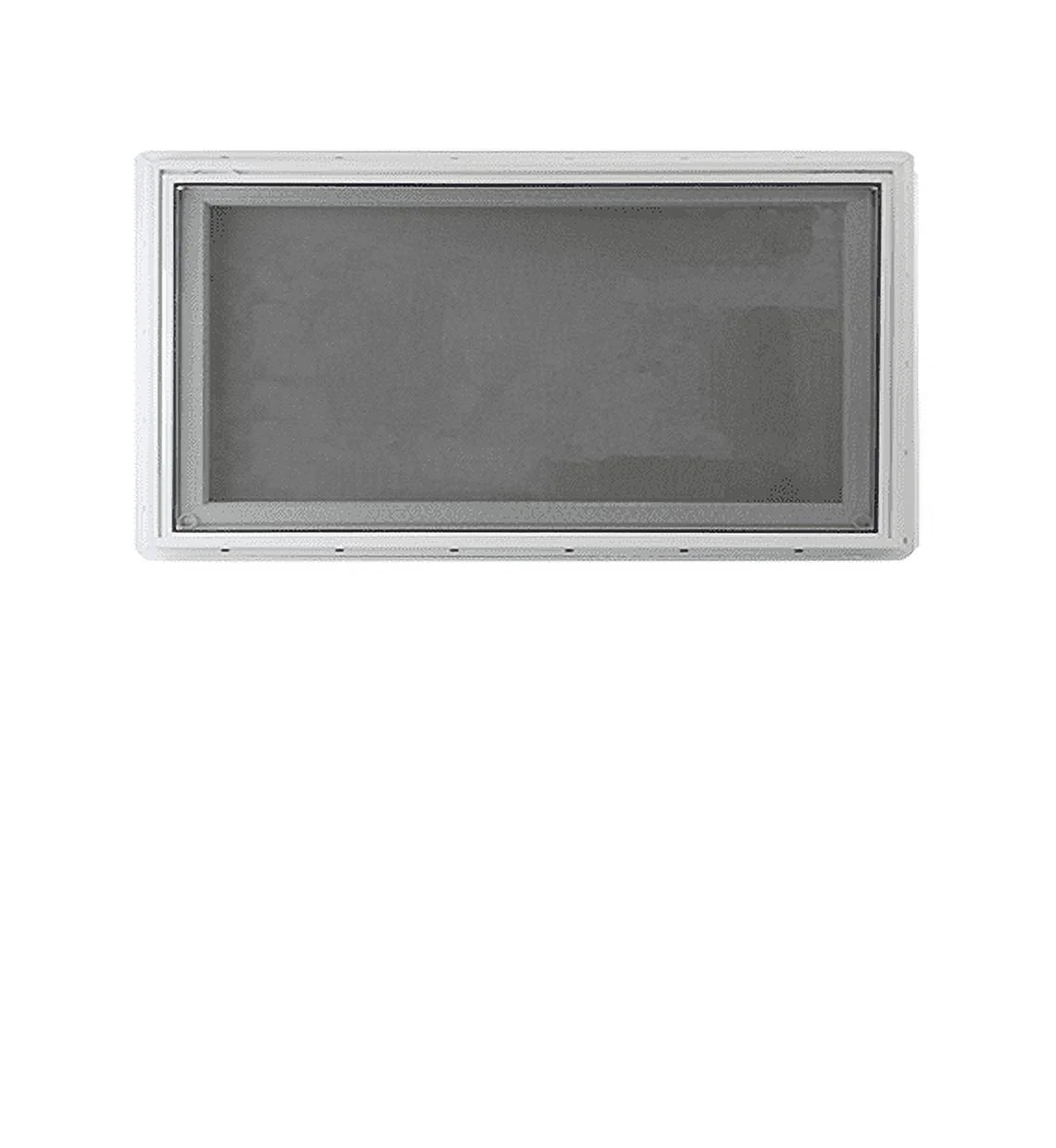 36" x 12" White Vinyl Casement Window with Tempered Low-E Glass C28390