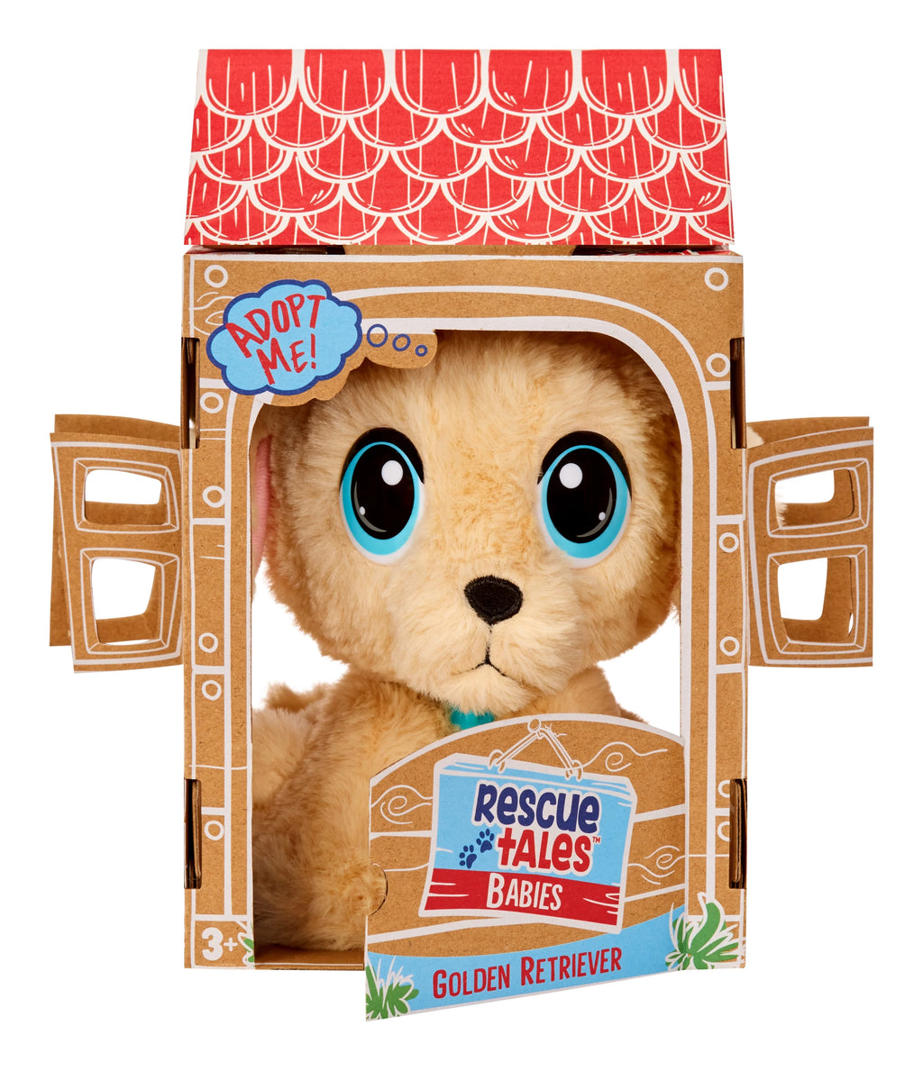 Interactive Plush Stuffed Animal Toy Dog with Collar, Tag, and House C981