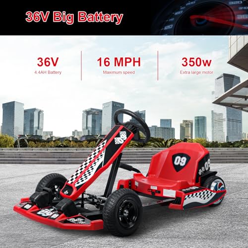 Black Electric Drift Kart P8159