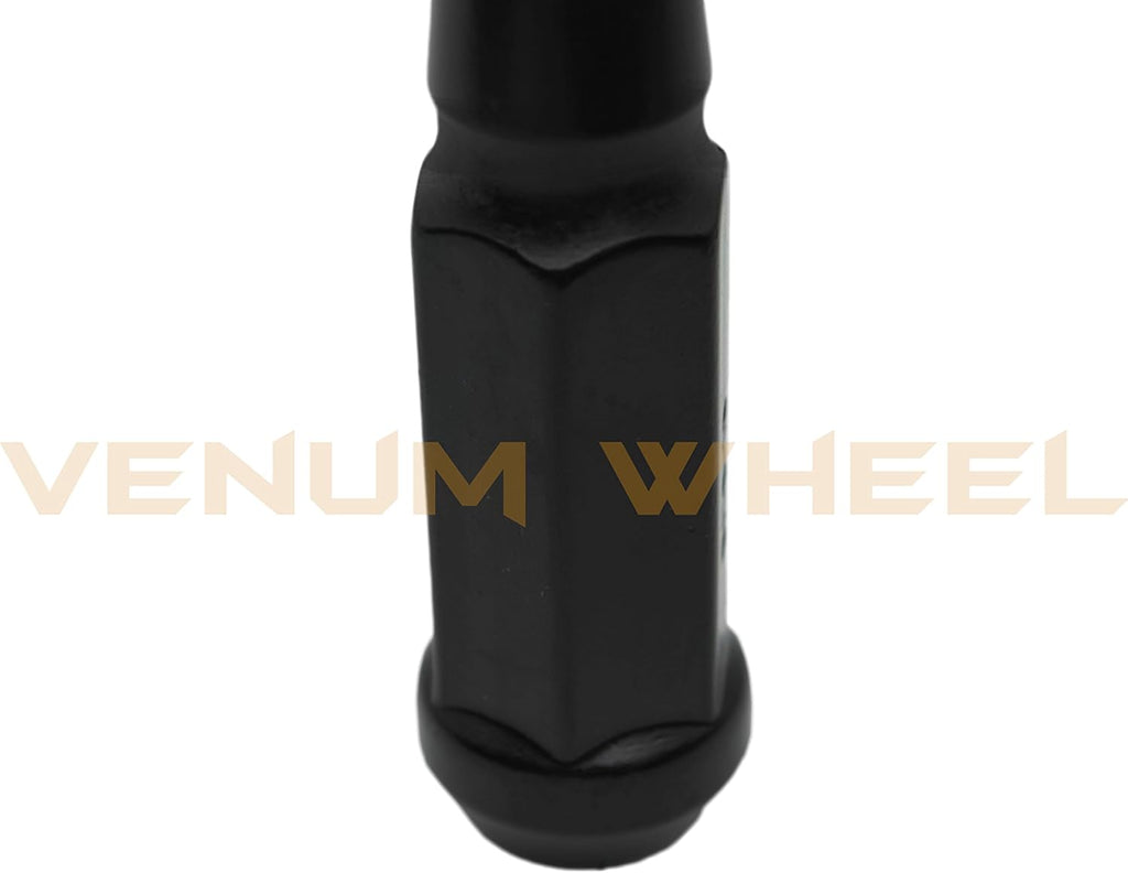 20 Pc Black Solid Metal Lug Nuts with Key U792462