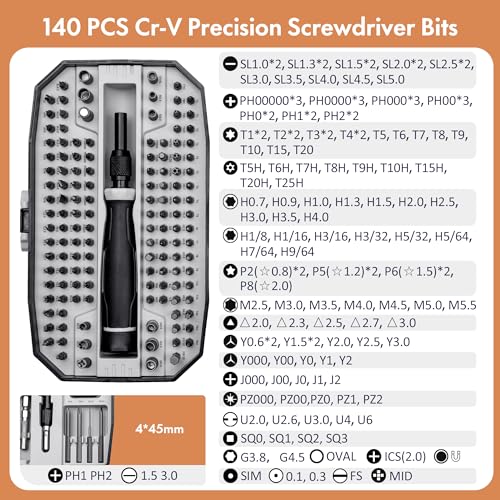 82 in 1 Magnetic Precision Screwdriver Set with Flexible Shaft and Extension Rod V59754