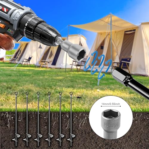 6 Pack Heavy Duty Earth Anchors X2943