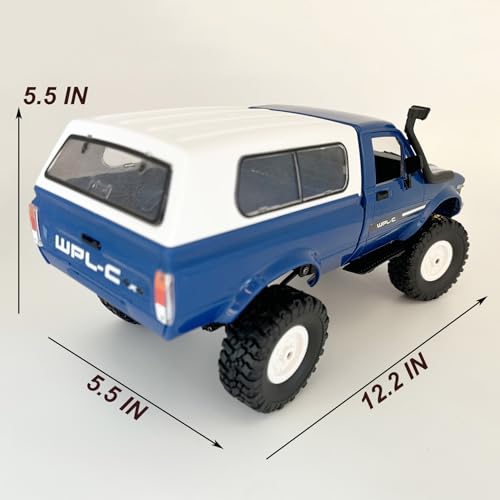 1/16 Scale RC Rock Crawler Pickup Truck 4x4 RTR with LED Light 2 Batteries T82491