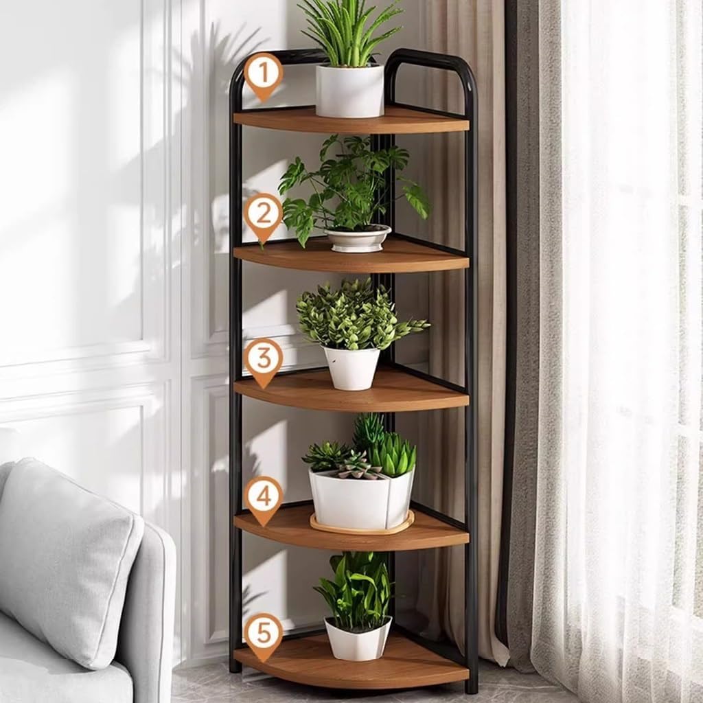 5 Tier Wood Plant Stand C963