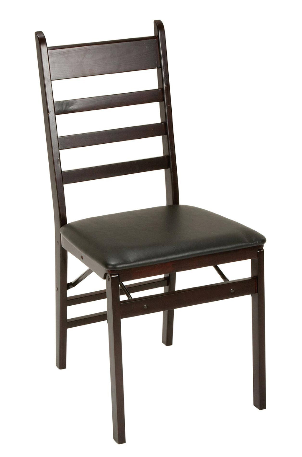 Black Wood Ladder Back Folding Chair J95906