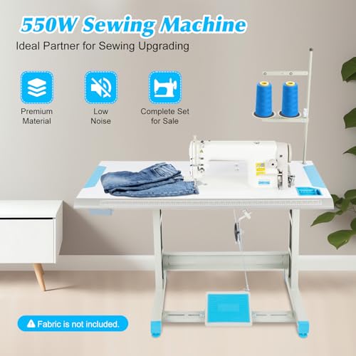 550W Commercial Sewing Machine with 14 Needles F568438