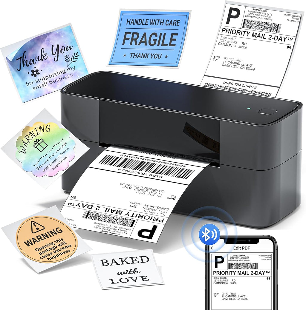 Bluetooth Thermal Label Printer 4x6 H244