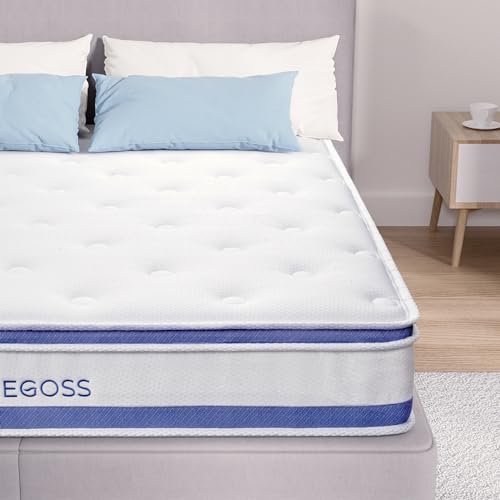 Twin Size 10 Inch Hybrid Mattress with Memory Foam and Pocket Spring G772