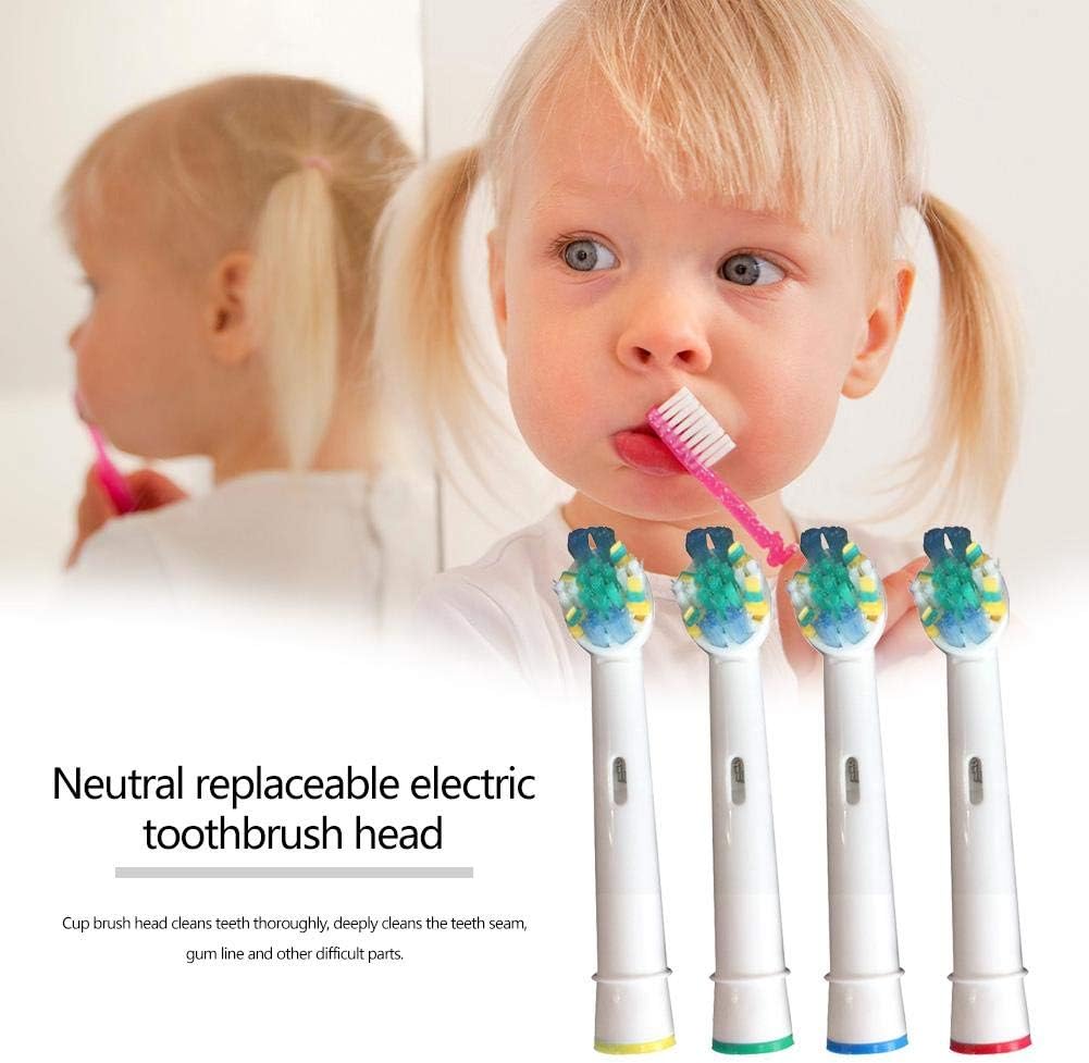 Pack of 4 Floss Action Electric Toothbrush Replacement Heads V6461