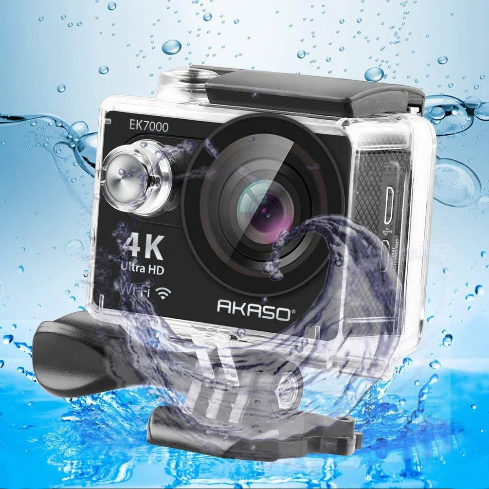 Action Camera 4K Ultra HD 12MP Waterproof Black V440629
