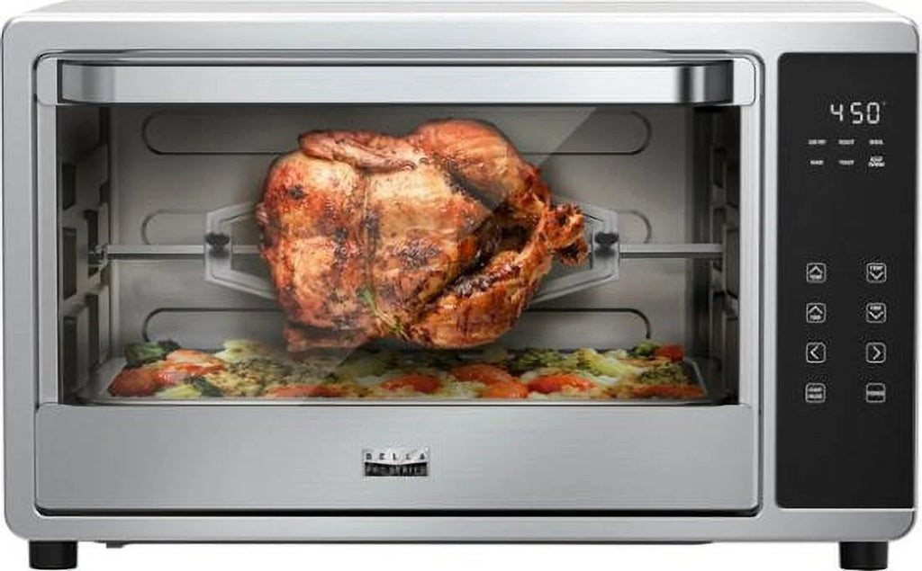 6-Slice Air Fryer Toaster Oven with Rotisserie Stainless Steel S4049