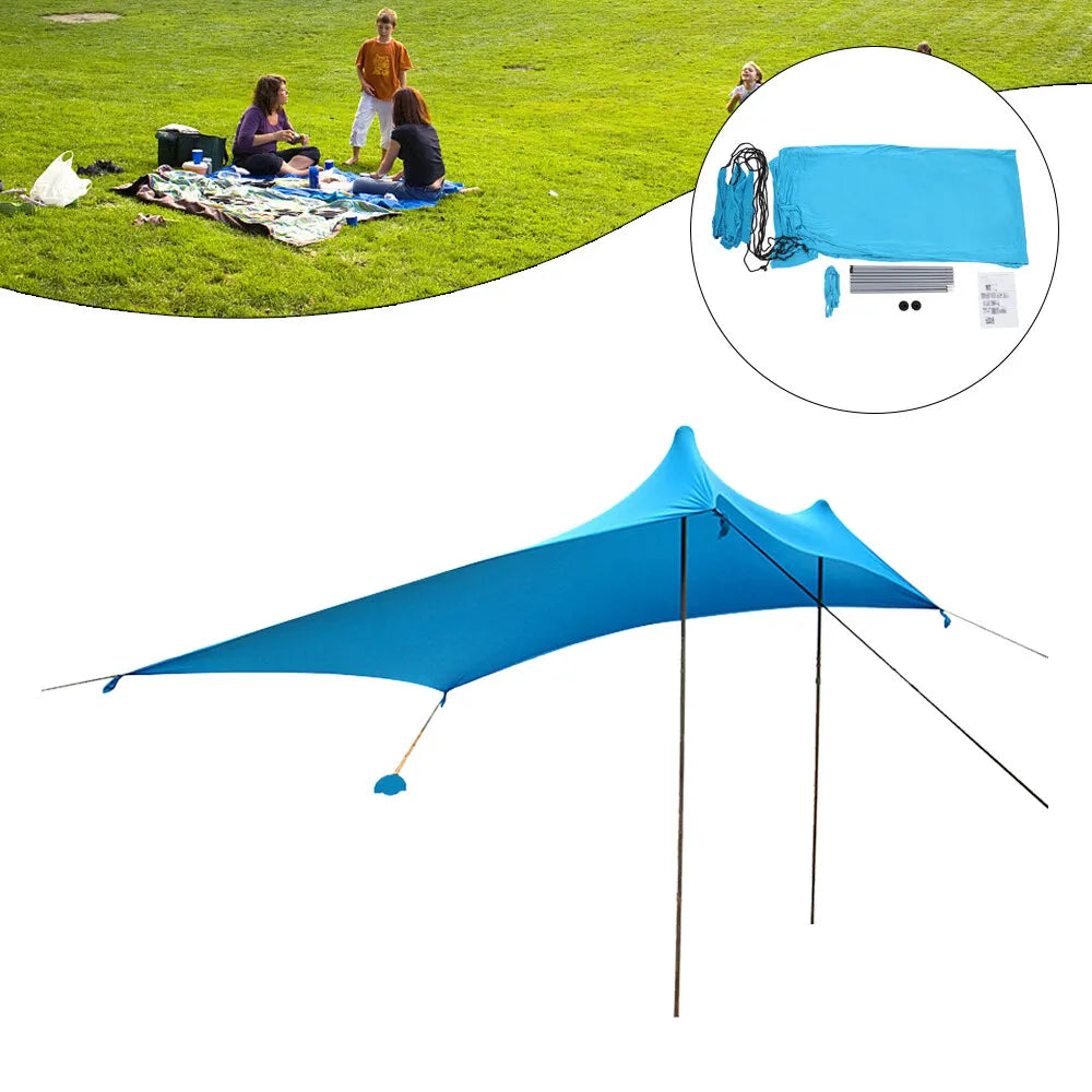 Portable 10xft Sun Shade Canopy with Sandbag J4353
