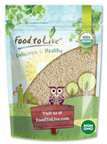 Organic Hulled Sesame Seeds, 1 Pound, Whole Raw White Sesame Seeds, Non-GMO, Kosher, Vegan, Unroasted L99973