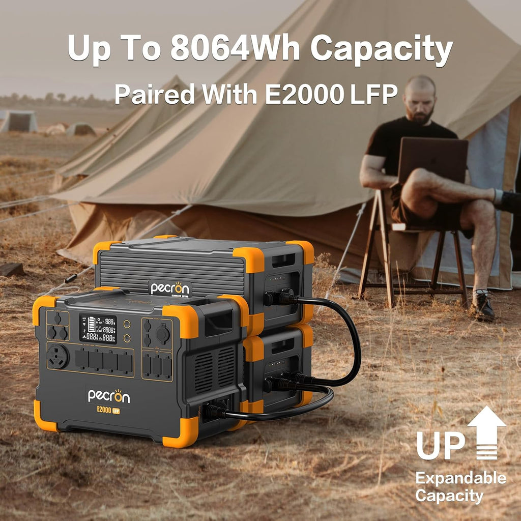 Portable Power Station with 6 Solar Panels LiFePO4 Battery Backup Z425292