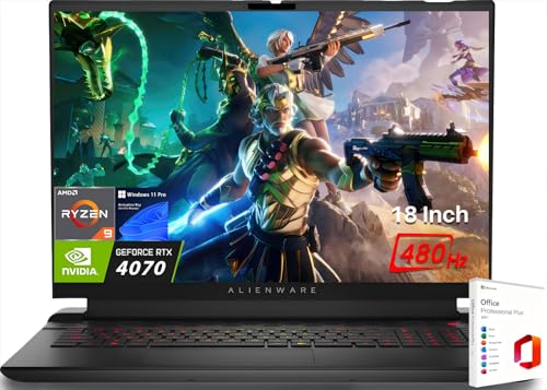 18" FHD+ 480Hz Gaming Laptop, AMD Ryzen 9, GeForce RTX 4070, 16GB DDR5, 1TB SSD L227