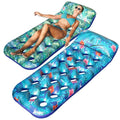 2 Pack Large Inflatable Pool Float Raft with Headrest I207