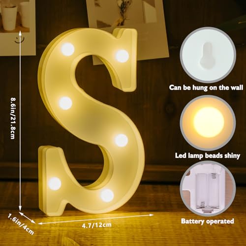 Battery Powered LED Marquee Light Up Letters C25195