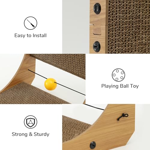 26.8 Inch L Shape Cat Scratch Cardboard N7099
