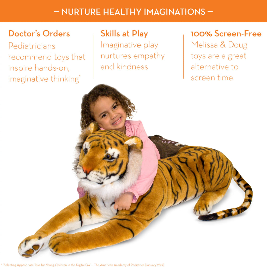 Giant Tiger Stuffed Animal Over 5 Feet Long R189