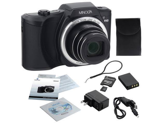 20.0-Megapixel 1080p Full HD Wi-Fi Digital Camera with 22x Zoom (Black) L13314