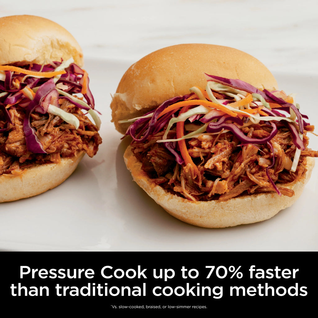 10-in-1 6.5-Quart Pro Pressure Cooker Air Fryer Multicooker, Stainless G1403