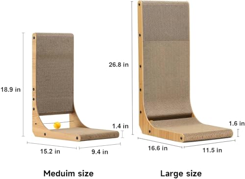 26.8 Inch L Shape Cat Scratch Cardboard N7099