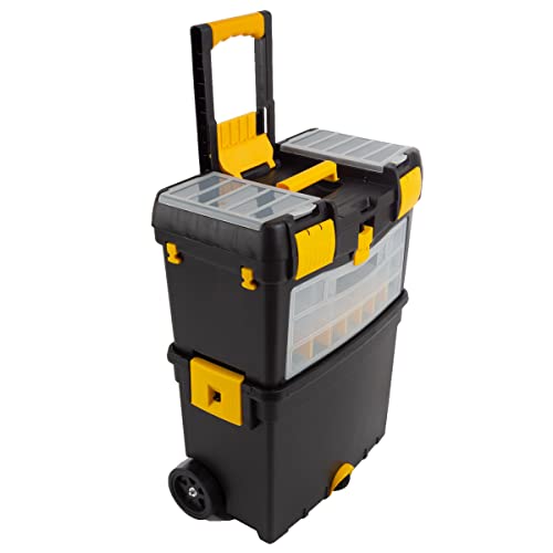 Rolling Tool Box with Wheels and Removable Top O48126