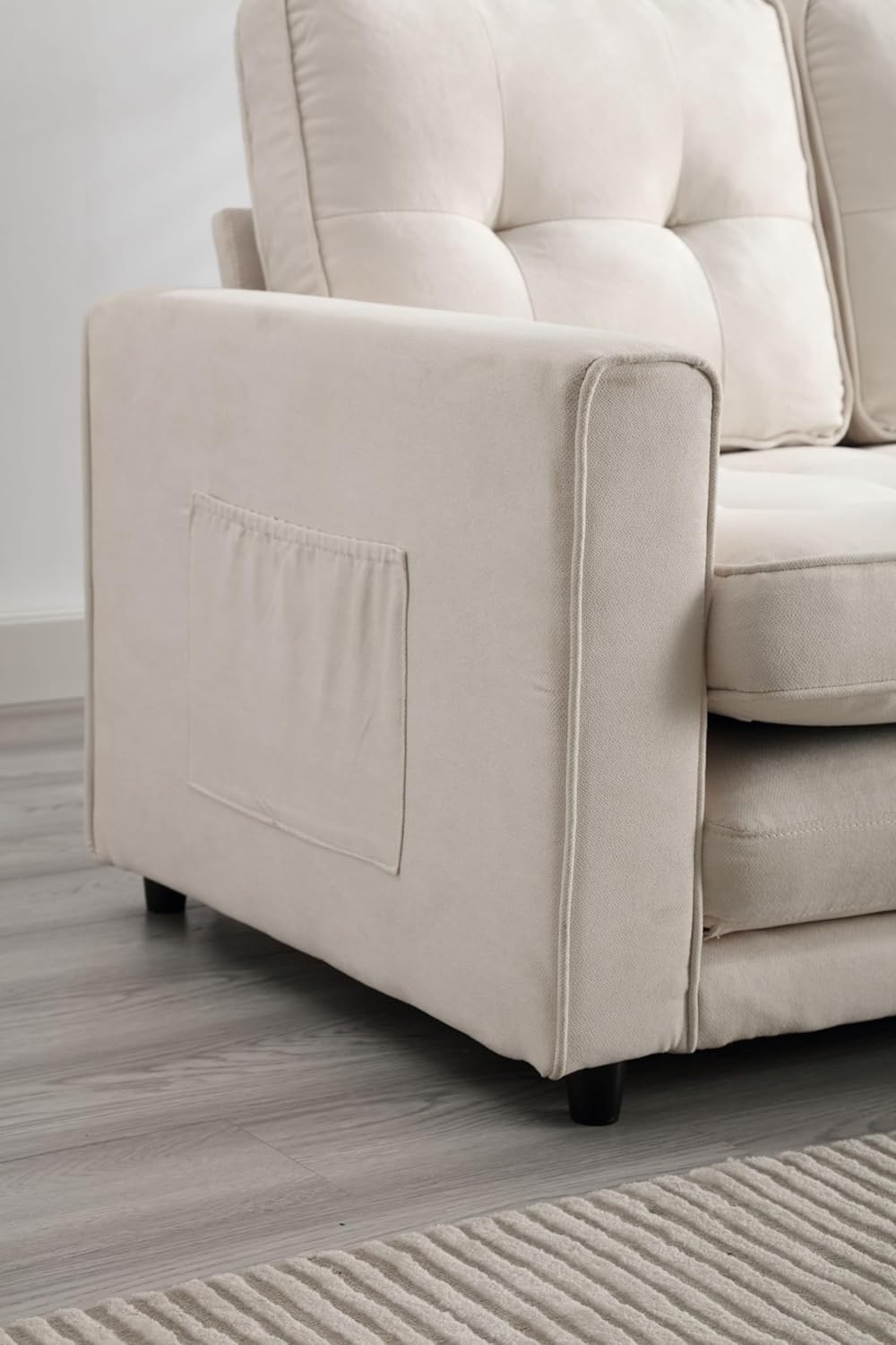 Dark Gray Velvet Sofa Z453261