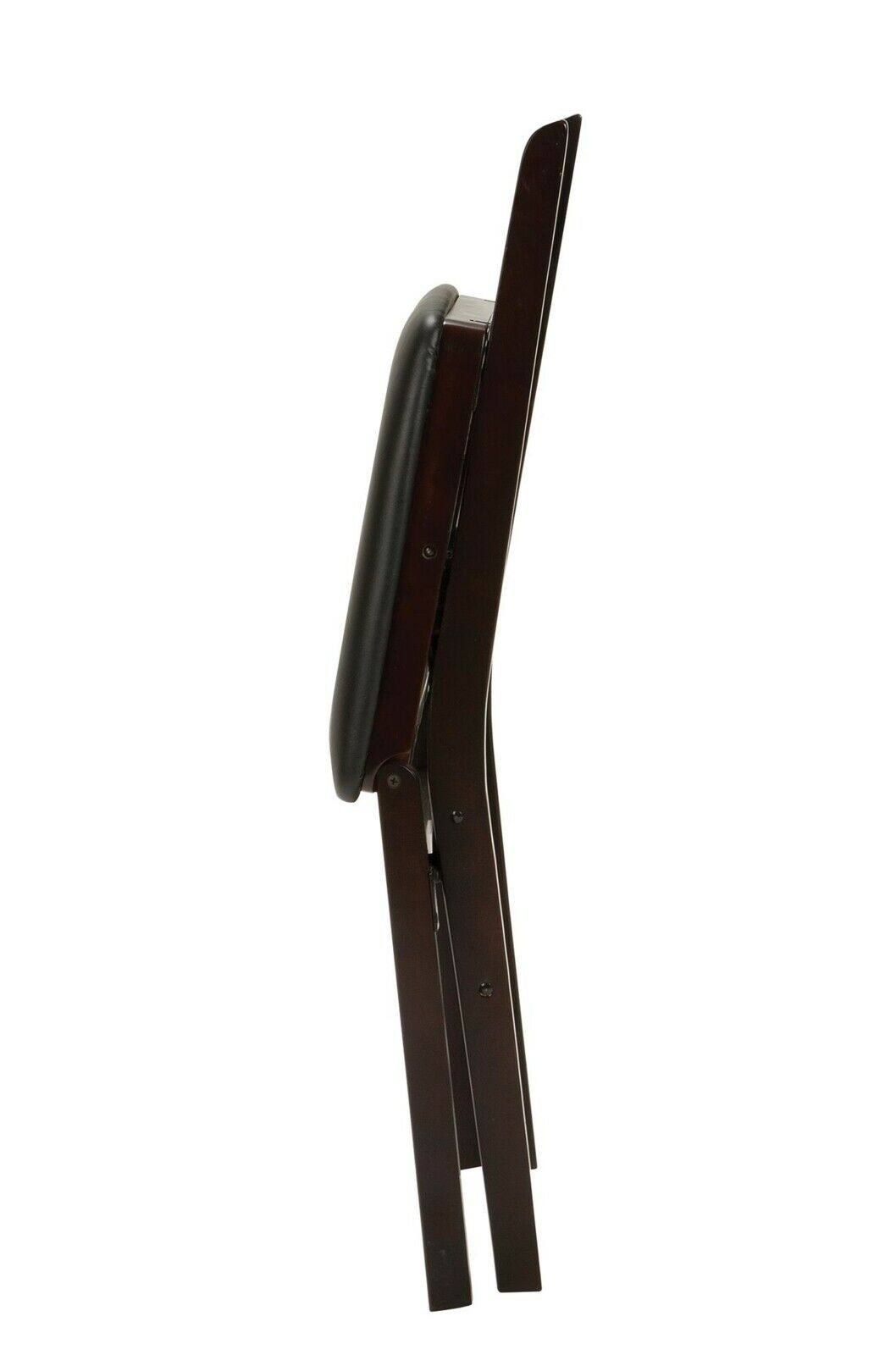 Black Wood Ladder Back Folding Chair J95906