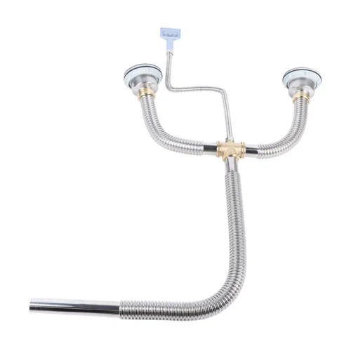 Silver Flexible Double Bowl Drain Hose E864440