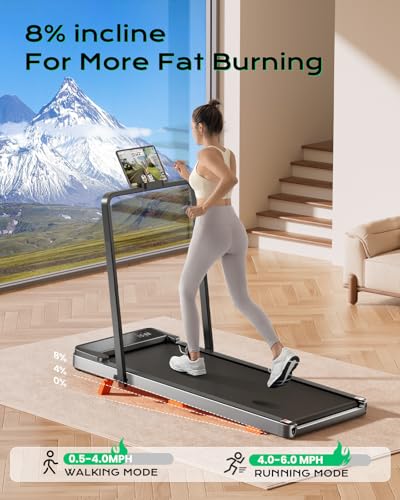 2.5HP Portable Under Desk Treadmill with Incline L939699