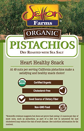 Organic Dry Roasted Pistachios with Sea Salt, 7 Oz Bag Z281552