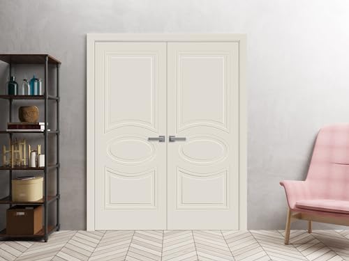 48 x 84 inches Solid French Double Doors P764