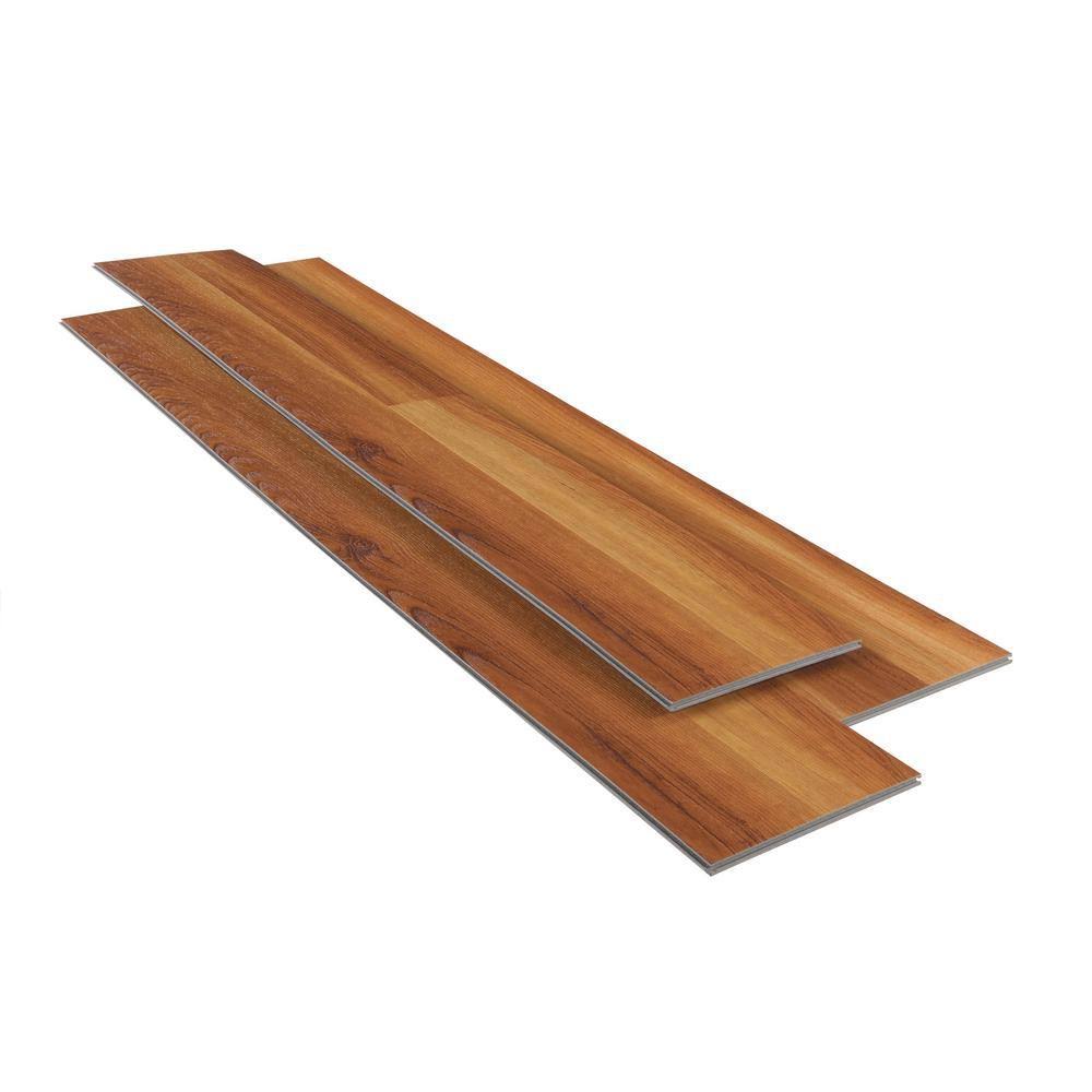 Warm Cherry Luxury Vinyl Plank Flooring (24.74 Sq. ft. / CASE) Z197435