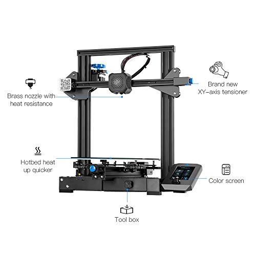 3D Printer with Resume Printing Function Printing Size 8.66x8.66x9.84 inch E3279